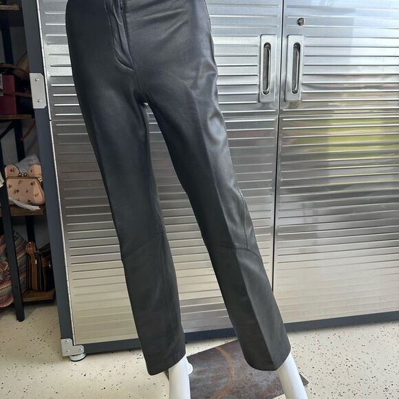 Versus by Versace Leather Slim Pants 24/38 Made in Italy XS - Picture 9 of 15